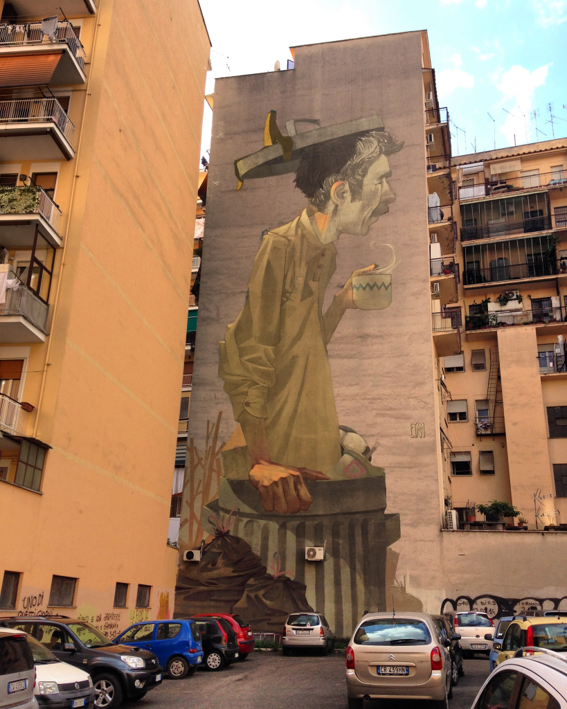 Coffee Break ETAM CRU streetart torpignattara roma