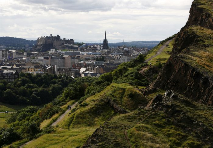 edimburgo vista città castello