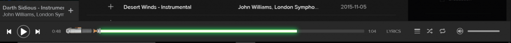 Ascoltare Star Wars su Spotify