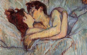 in bed the kiss Toulouse-Lautrec