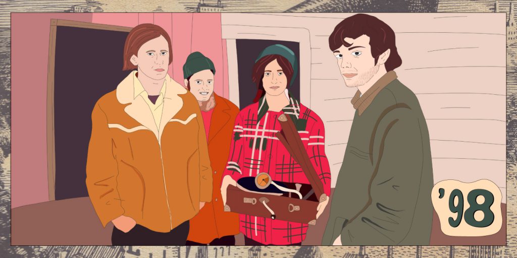 Dal documentario animato di Pitchfork, un disegno dei Neutral Milk Hotel