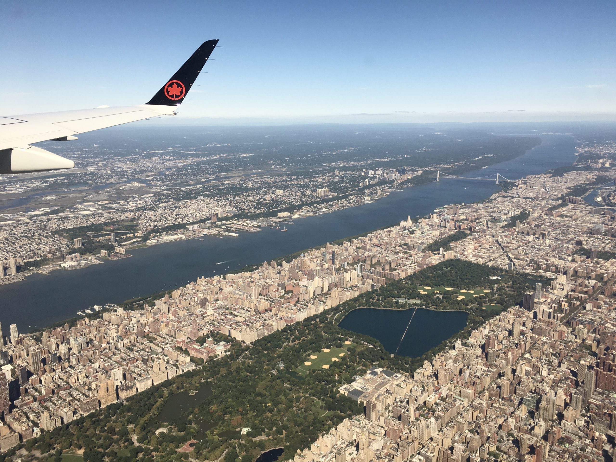 New York dall'alto aircanada