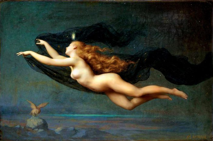 La Nuit di Auguste Raynaud usata per la copertina de La notte si avvicina di Loredana Lipperini