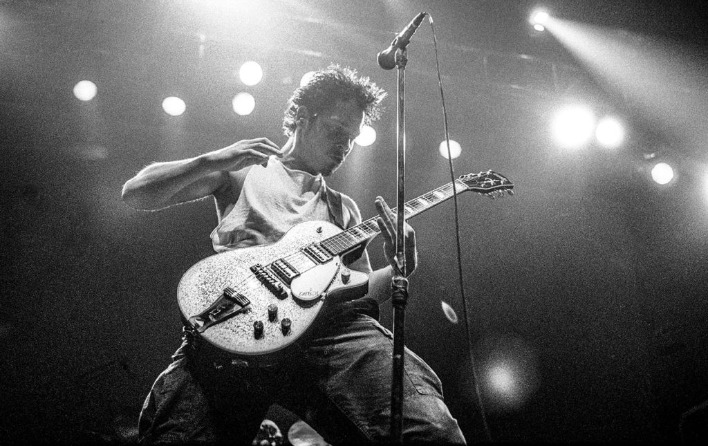 Chris Cornell Playing guitar